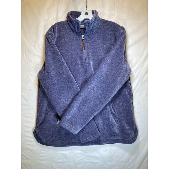 32 Degrees Heat Women's Blue Fleece 1/4 Zip Pullover Sweater Medium - Picture 2 of 11